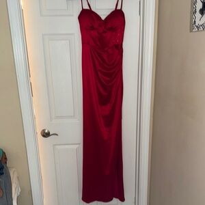 Elegant Red Evening Gown